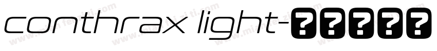 conthrax light字体转换
